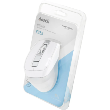 Мышка офисная A4Tech Fstyler FB35 (белый/серый)