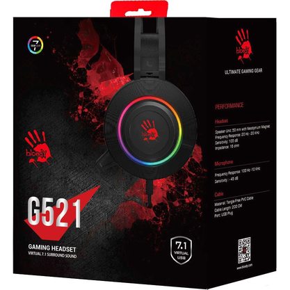 Игровые наушники A4Tech Bloody G521 (черный)