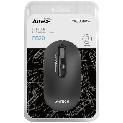 Мышка офисная A4Tech Fstyler FG20 (серый)