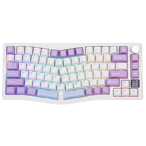 Игровая клавиатура Ajazz AKS075 White Purple Ajazz Flying Fish Switch