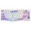 Игровая клавиатура Ajazz AKS075 White Purple Ajazz Flying Fish Switch