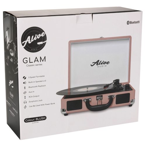 Виниловый проигрыватель Alive Audio Glam Blush BT