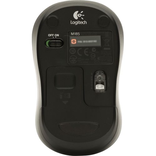 Мышка офисная Logitech M185 (красный)