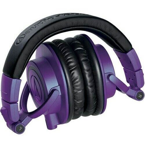Наушники Audio-Technica ATH-M50x (черный/фиолетовый)