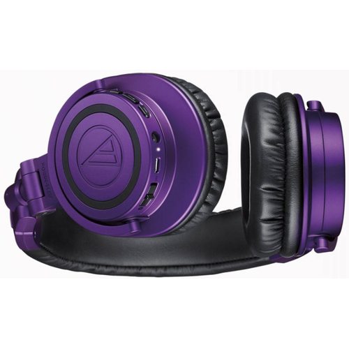 Беспроводные наушники Audio-Technica ATH-M50xBT (черный/фиолетовый)