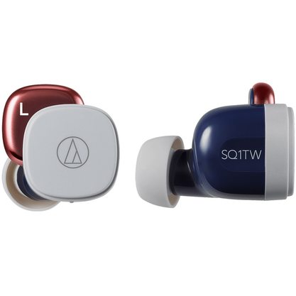 Беспроводные наушники Audio-Technica ATH-SQ1TW (красный/синий)