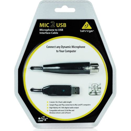Кабель Behringer MIC 2 USB