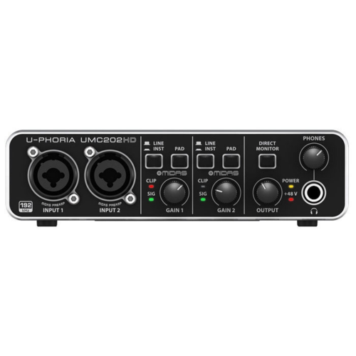 Звуковая карта (аудиоинтерфейс) Behringer UMC202HD