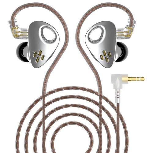 Наушники CCA CXS без микрофона (серебряный)