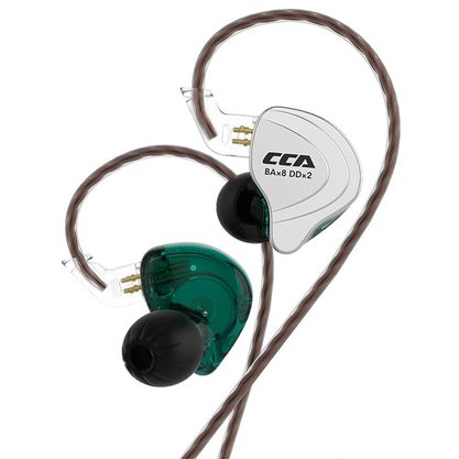 Наушники CCA C10 без микрофона (циан)