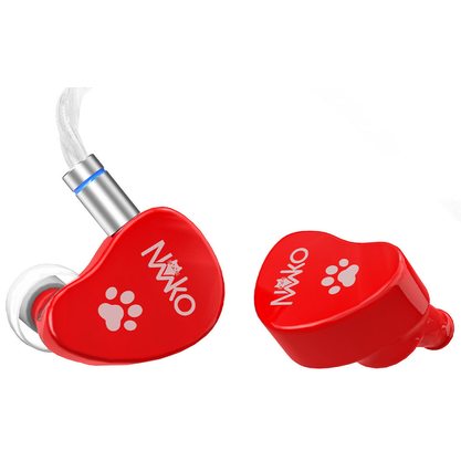 Наушники CVJ NEKO без микрофона 3.5 мм (красный)