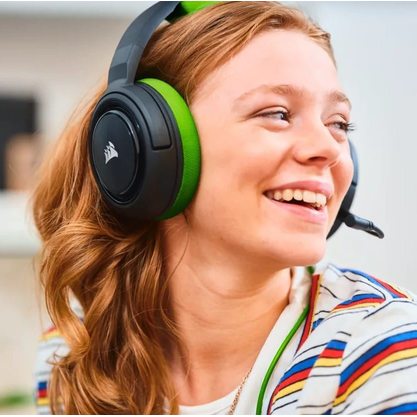 Игровые наушники Corsair HS35 (зеленый)
