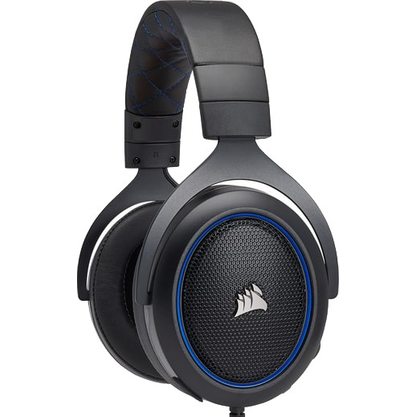 Игровые наушники Corsair HS50 (чёрный/голубой)