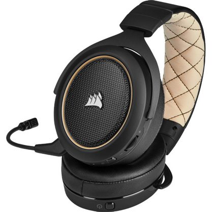 Игровые наушники Corsair HS70 Pro Wireless (черный/кремовый)