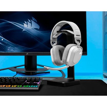 Игровые наушники Corsair HS80 RGB Wireless (белый)