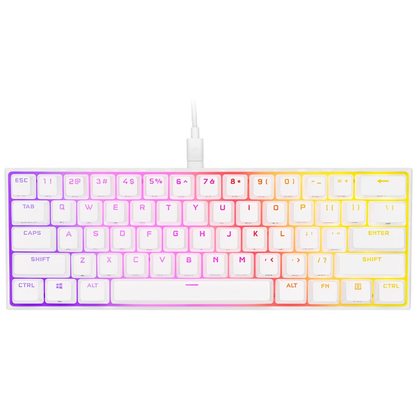 Игровая клавиатура Corsair K65 RGB Mini 60% Cherry MX Speed (белый)