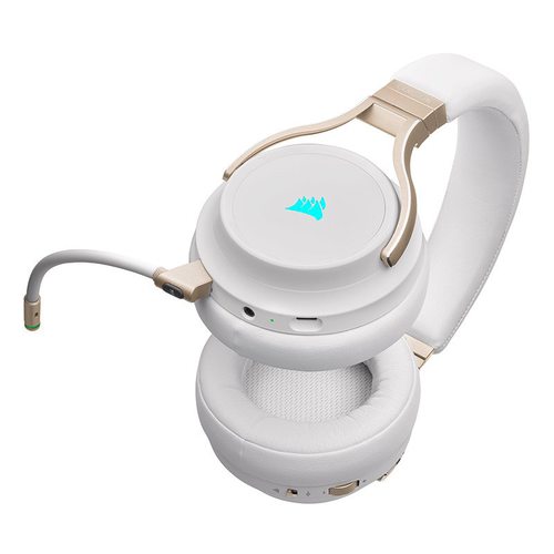 Игровые наушники Corsair Virtuoso RGB Wireless Pearl (жемчужно-белый)