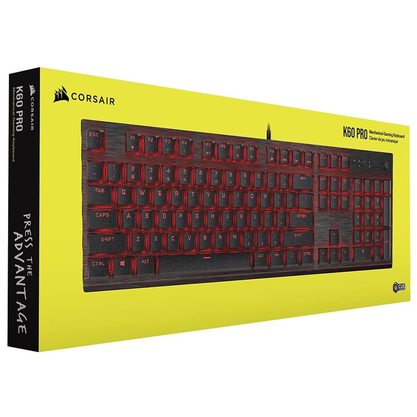 Игровая клавиатура Corsair K60 Pro Red Led (Cherry Viola) (черный)