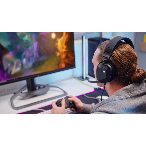 Игровые наушники Corsair HS80 RGB USB (черный)