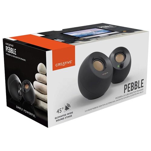 Стационарная колонка Creative Pebble (черный)