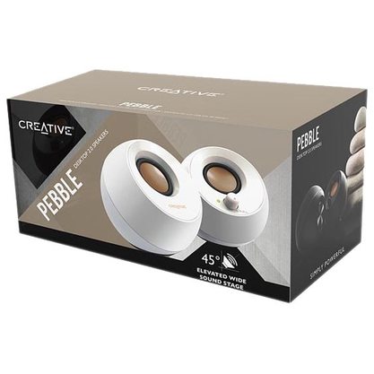 Стационарная колонка Creative Pebble (белый)