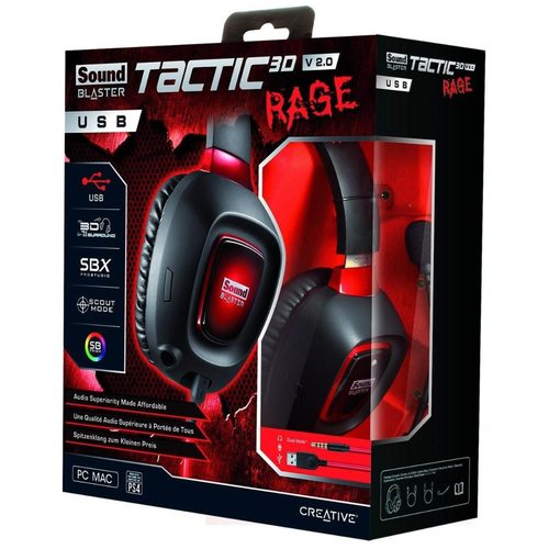 Игровые наушники Creative Sound Blaster Tactic 3D Rage USB 2.0