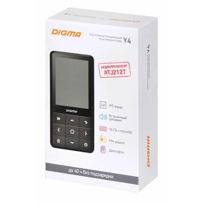 Плеер Digma Y4 BT 16Gb (черный)