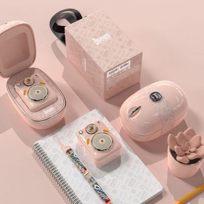 Портативная колонка Divoom Beetles (розовый)