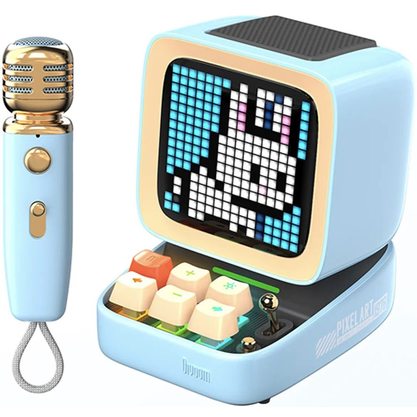 Портативная колонка Divoom Ditoo-Mic (голубой)