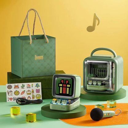 Портативная колонка Divoom Ditoo-Mic (зелёный)