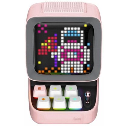 Портативная колонка Divoom Ditoo Plus (розовый)