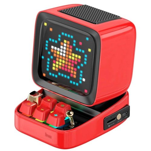 Портативная колонка Divoom Ditoo Plus (красный)