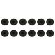 Амбушуры Earmuff Foam Full (12 шт.) (черный)