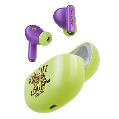 Беспроводные наушники Edifier D-Pods (фиолетовый/салатовый)