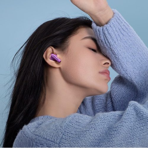 Беспроводные наушники Edifier D-Pods (фиолетовый/салатовый)