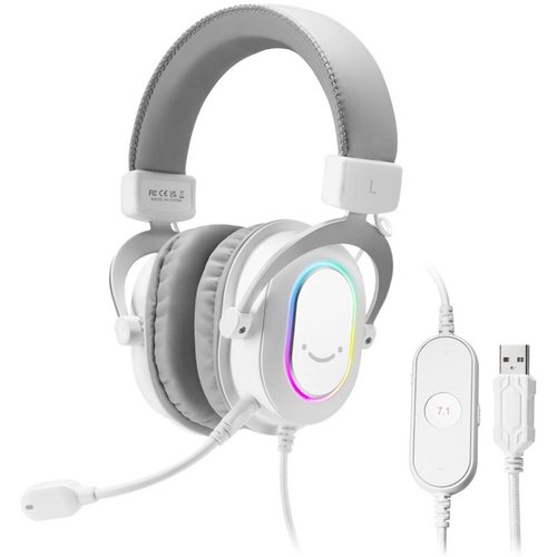 Игровые наушники FIFINE H6 (белый-серый)