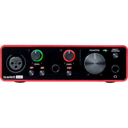 Набор для звукозаписи Focusrite Scarlett Studio Solo (3rd gen)