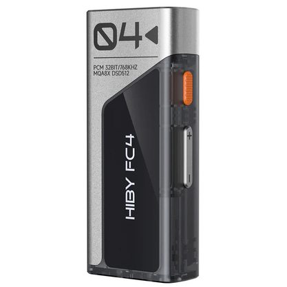 Портативный усилитель и ЦАП Hiby FC4 USB (с дисплеем) (серебристый)