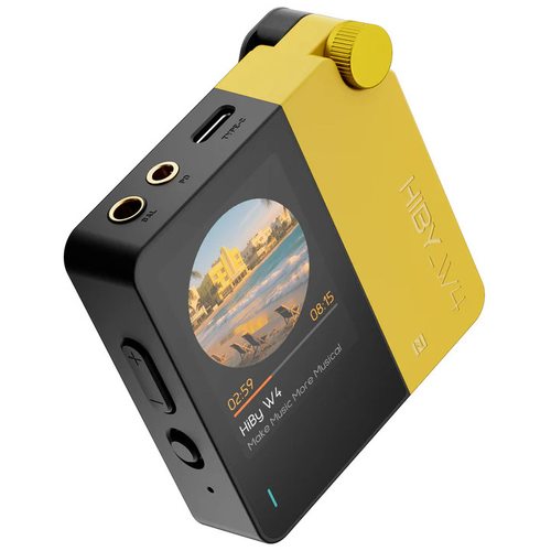 Портативный усилитель и ЦАП Hiby W4 (желтый)