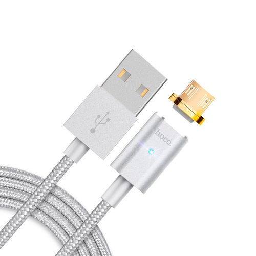 HOCO U16 Magnetic USB - Type-C (серебристый)