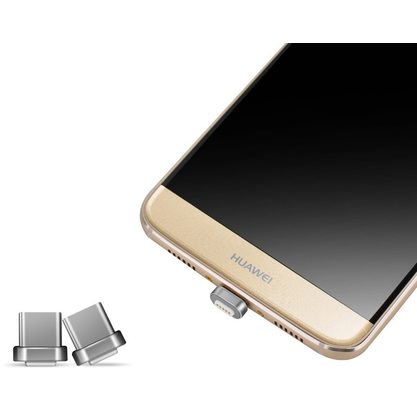 HOCO U16 Magnetic USB - Micro-USB (серебристый)
