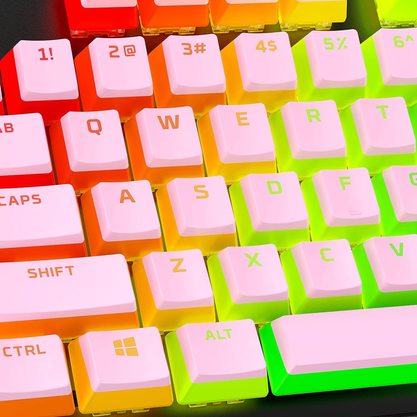 Набор кейкапов HyperX Pudding PBT Keycaps double shot (розовый)