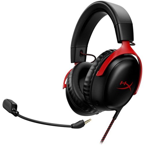Игровые наушники HyperX Cloud III (черный-красный)