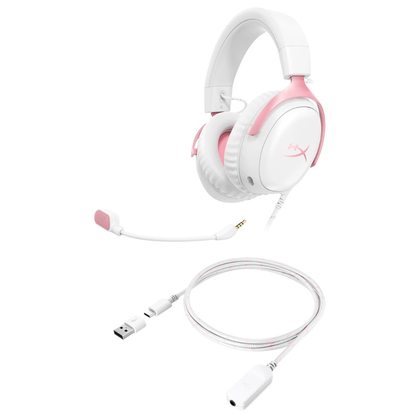 Наушники HyperX Cloud III (белый/розовый)