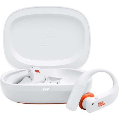Наушники JBL Endurance Peak 4 (белый/оранжевый)