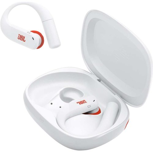 Наушники JBL Endurance Peak 4 (белый/оранжевый)