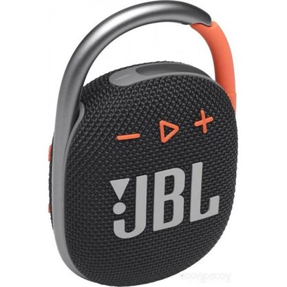 Портативная колонка JBL Clip 4 (черный-оранжевый)