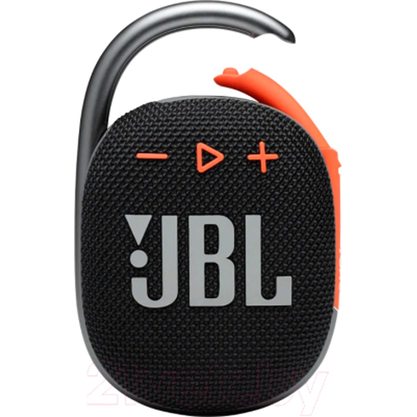 Портативная колонка JBL Clip 4 (черный-оранжевый)