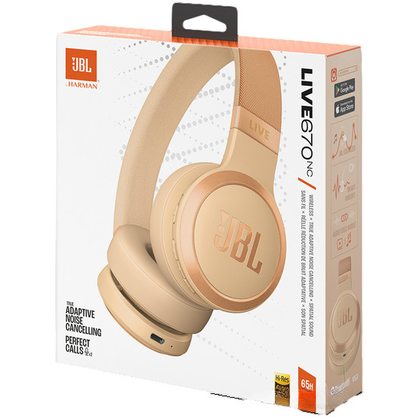 Беспроводные наушники JBL Live 670NC (бежевый)