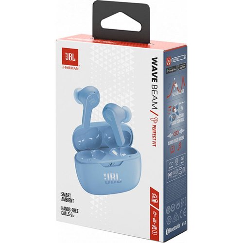 Беспроводные наушники JBL Wave Beam (синий)